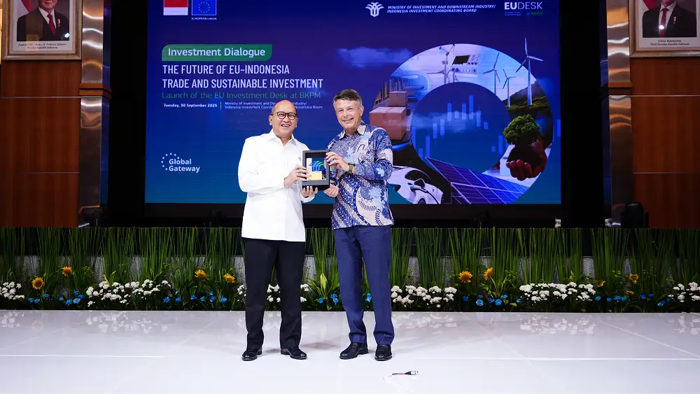 Peresmian EU Investment Desk sebagai wujud komitmen Indonesia–Uni Eropa dalam memperkuat kemitraan ekonomi melalui IEU-CEPA.